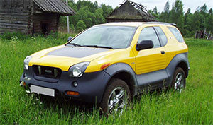 Внедорожник Isuzu VehiCross. Автомобиль с оригинальным, узнаваемым дизайном. Isuzu VehiCross, 1989 год.
