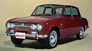 Легковой автомобиль Isuzu Bellett 1962 года. С собственным дизельным двигателем. Isuzu Bellett, 1962 год.